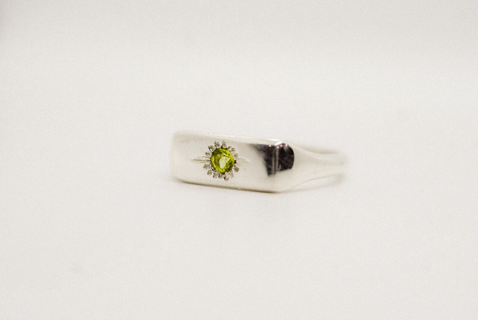 Peridot Bar Ring