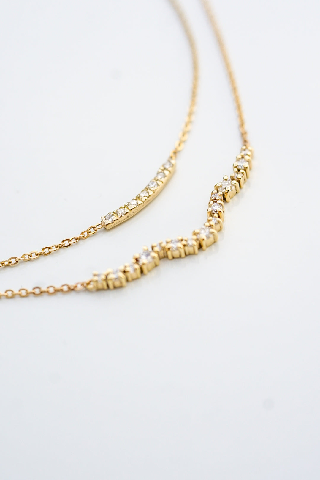 Flow Diamond Necklace | 0.43ct Lab Diamond Necklace in 9ct Gold